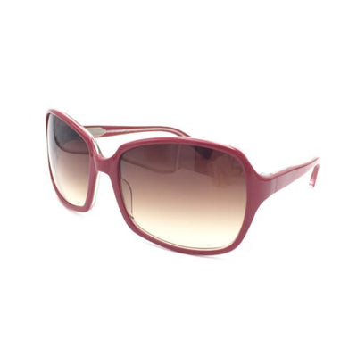 Oliver Peoples Candice SCA Red Pink Squared Sunglasses w/ Gradient Brown Lenses
