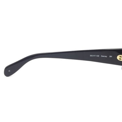 Oliver Peoples Darcey BK Black Rectangular Sunglasses w/ Gray Lenses