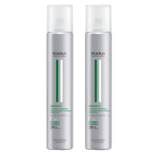 Kadus Professional Design It Hairspray, 10.6 oz 300g  (55% VOC)  Lot of 2