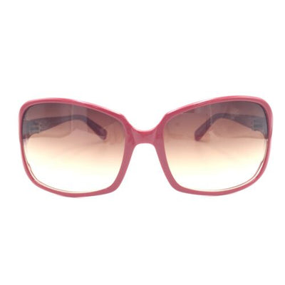 Oliver Peoples Candice SCA Red Pink Squared Sunglasses w/ Gradient Brown Lenses