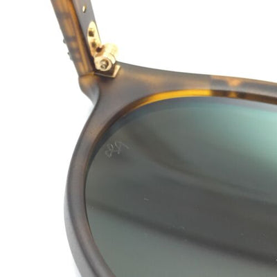 New Ray-Ban RB4256 60923R Matte Tortoise Sunglasses W/ Green Mirrored Lens 49mm
