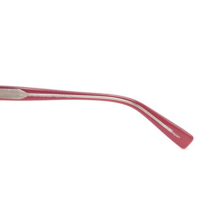 Oliver Peoples Candice SCA Red Pink Squared Sunglasses w/ Gradient Brown Lenses