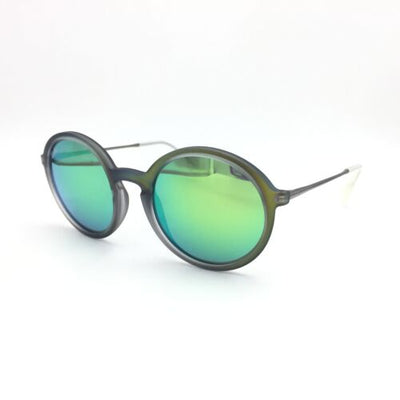 Ray-Ban RB4222 6169/3R Round Matte Green Gunmetal Sunglasses