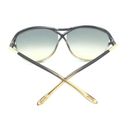 Tom Ford Tabitha TF183 20B Transparent Gray Clear W/ Grey Gradient Lenses 59mm