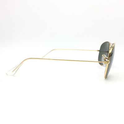 Ray-Ban Cockpit RB3362 001 Gold Pilot Sunglasses w/ G-15 Green Lenses 59mm