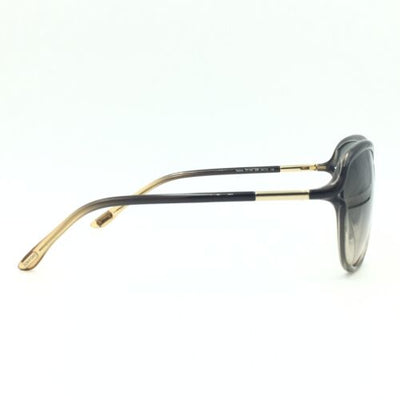 Tom Ford Tabitha TF183 20B Transparent Gray Clear W/ Grey Gradient Lenses 59mm