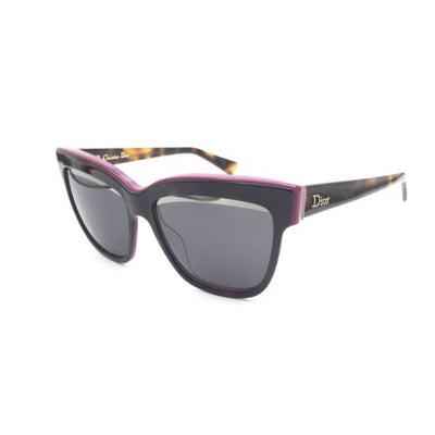 Christian Dior DiorGraphic 3C45S Designer Cat Eye Sunglasses Mirrored Gray Lens