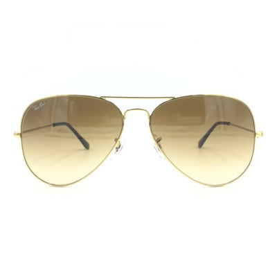 New Ray-Ban RB3026 001/51 Gold Aviator Sunglasses Brown Gradient Lens 62mm
