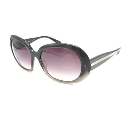 Oliver Peoples Ballerina OBSGR Gray Oval Sunglasses w/ Gradient Dark Gray Lenses