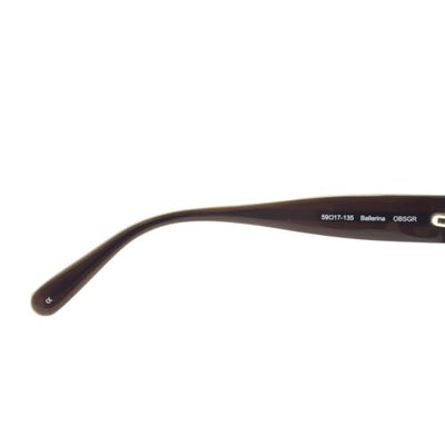 Oliver Peoples Ballerina OBSGR Gray Oval Sunglasses w/ Gradient Dark Gray Lenses