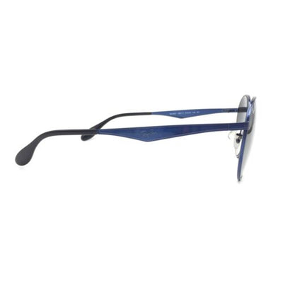 Ray-Ban RB3537 185/11 Round Blue Sunglasses with 51mm Grey Gradient Lenses