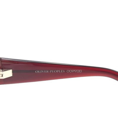 Oliver Peoples Kali Sienna Red Rectangular Sunglasses Gradient Amber Bronze Lens