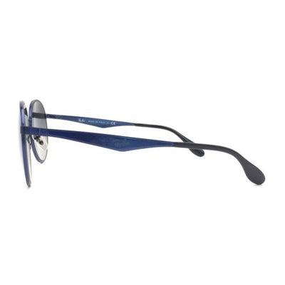 Ray-Ban RB3537 185/11 Round Blue Sunglasses with 51mm Grey Gradient Lenses