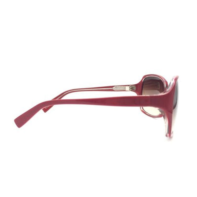 Oliver Peoples Candice SCA Red Pink Squared Sunglasses w/ Gradient Brown Lenses