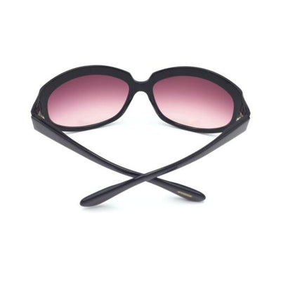 Oliver Peoples AU Black Violet Butterfly Sunglasses w/ Gradient Violet Lenses