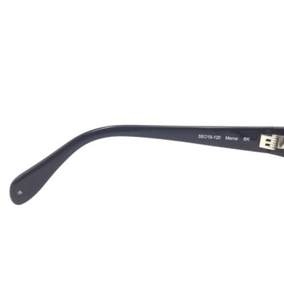 Oliver Peoples Merce BK Black Oval Sunglasses w/ Gradient Gray Lenses