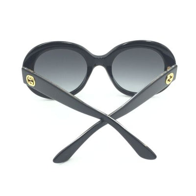 Gucci GG3815/S Y6C9O Shiny Black Gold W/ Gray Gradient Lenses