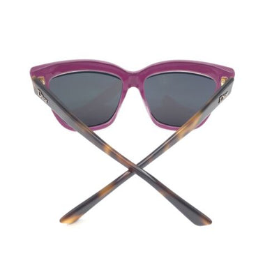 Christian Dior DiorGraphic 3C45S Designer Cat Eye Sunglasses Mirrored Gray Lens