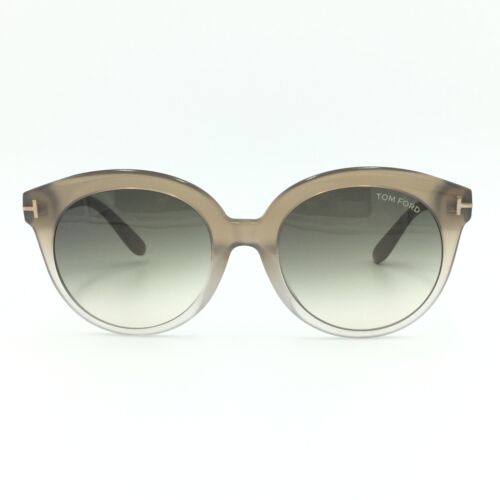 Tom Ford Monica TF429 59B Beige w/ Smoke Gradient Lenses 54mm