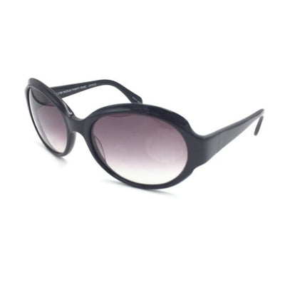 Oliver Peoples Merce BK Black Oval Sunglasses w/ Gradient Gray Lenses