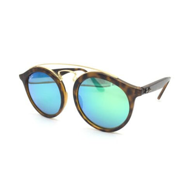 New Ray-Ban RB4256 60923R Matte Tortoise Sunglasses W/ Green Mirrored Lens 49mm
