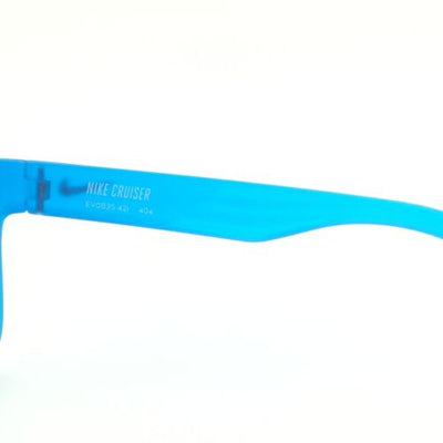 Nike Cruiser EV0835 421 Square Neon Blue Sunglasses W/ Green Mirrored Lenses