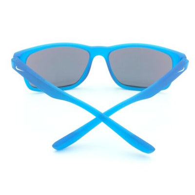 Nike Cruiser EV0835 421 Square Neon Blue Sunglasses W/ Green Mirrored Lenses