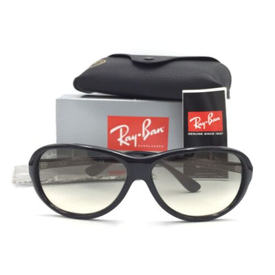 Ray-Ban RB4153 601/32 Black Oval Sunglasses