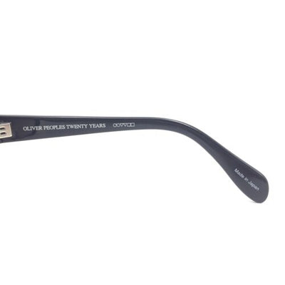 Oliver Peoples Merce BK Black Oval Sunglasses w/ Gradient Gray Lenses