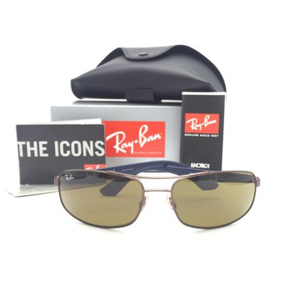 Ray-Ban RB3527 012/73 Copper Rectangular Sunglasses