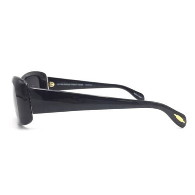 Oliver Peoples Darcey BK Black Rectangular Sunglasses w/ Gray Lenses