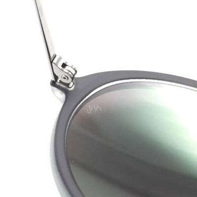 Ray-Ban RB4222 6169/3R Round Matte Green Gunmetal Sunglasses
