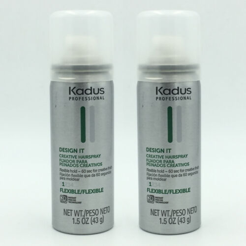 Kadus Professional Design it Creative Hair Spray 1.5 oz 43 g Lot of 2