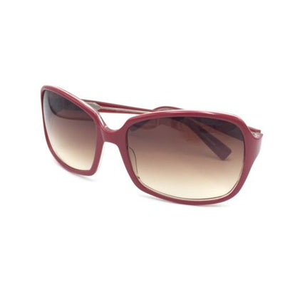 Oliver Peoples Candice SCA Red Pink Squared Sunglasses w/ Gradient Brown Lenses