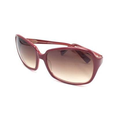 Oliver Peoples Candice SCA Red Pink Butterfly Sunglasses Gradient Brown Lenses
