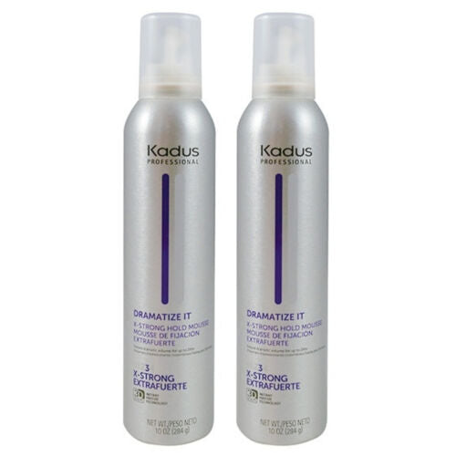 Kadus Dramatize It X-Strong Mousse for Women 10 oz 284 g lot of 2