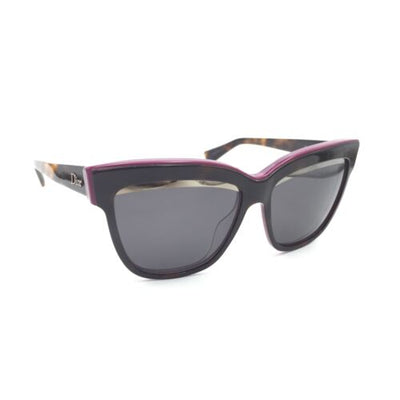 Christian Dior DiorGraphic 3C45S Designer Cat Eye Sunglasses Mirrored Gray Lens