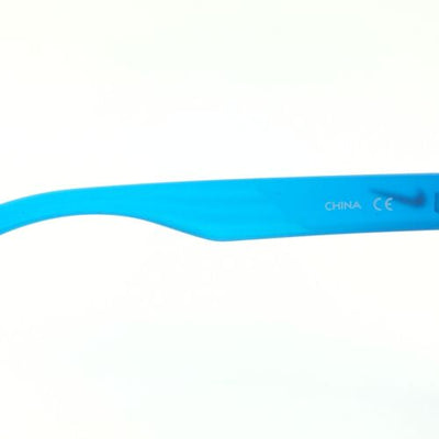 Nike Cruiser EV0835 421 Square Neon Blue Sunglasses W/ Green Mirrored Lenses