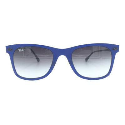 New Ray-Ban RB4210 895/8G LightRay Matte Blue Sunglasses W/ Gray Lens 50mm