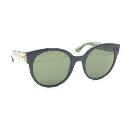 Gucci GG0035S 002 Black Glitter Green Red W/ Green  Lenses 54mm