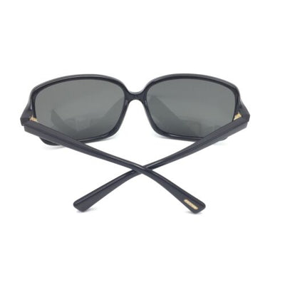 Oliver Peoples Bacall BK Black Squared Sunglasses w/ Gray Lenses