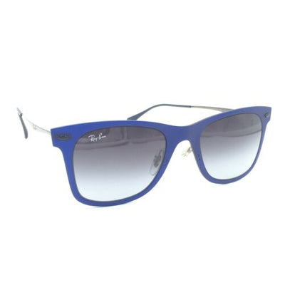 New Ray-Ban RB4210 895/8G LightRay Matte Blue Sunglasses W/ Gray Lens 50mm
