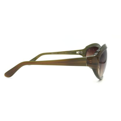 Oliver Peoples La Donna SI Wood Brown Butterfly Sunglasses Gradient Brown Lenses