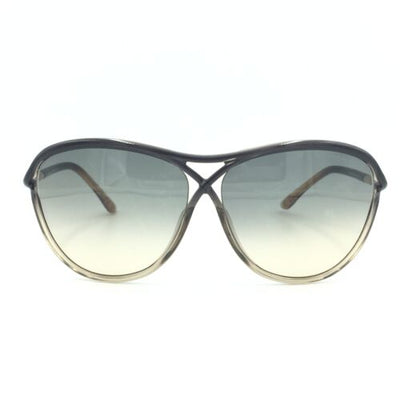 Tom Ford Tabitha TF183 20B Transparent Gray Clear W/ Grey Gradient Lenses 59mm