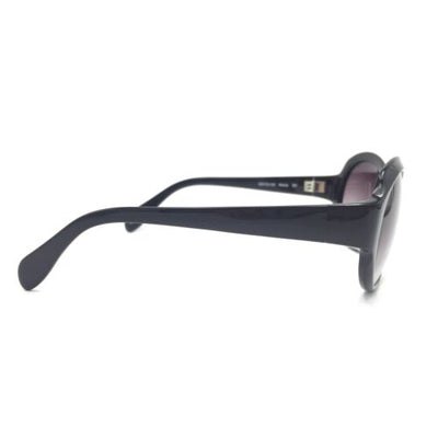 Oliver Peoples Merce BK Black Oval Sunglasses w/ Gradient Gray Lenses