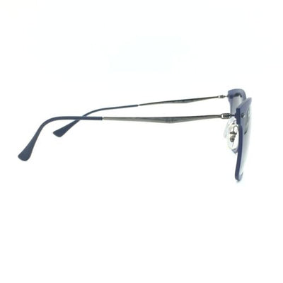 New Ray-Ban RB4210 895/8G LightRay Matte Blue Sunglasses W/ Gray Lens 50mm