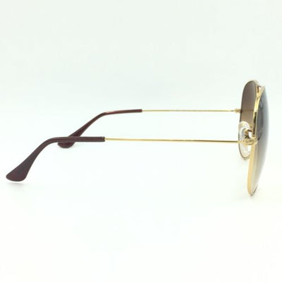 New Ray-Ban RB3026 001/51 Gold Aviator Sunglasses Brown Gradient Lens 62mm