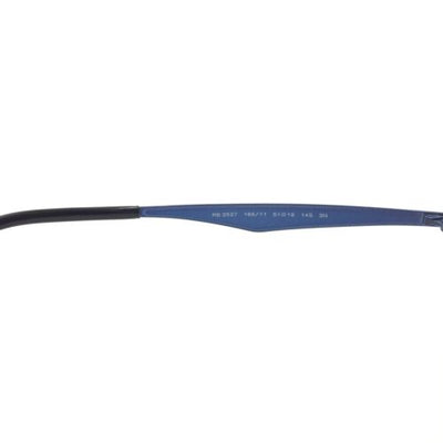 Ray-Ban RB3537 185/11 Round Blue Sunglasses with 51mm Grey Gradient Lenses