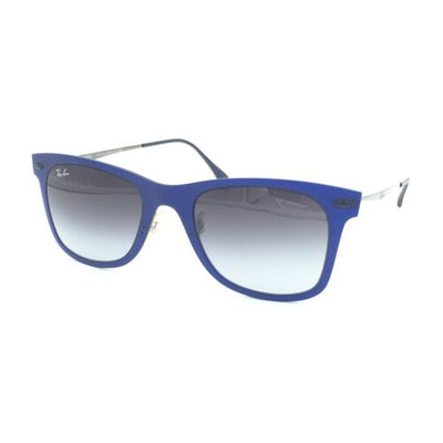 New Ray-Ban RB4210 895/8G LightRay Matte Blue Sunglasses W/ Gray Lens 50mm