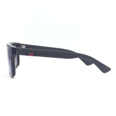 Gucci GG 0008S 003 Squared Dark Havana Brown  w/ Blue Mirrored Lenses 53mm